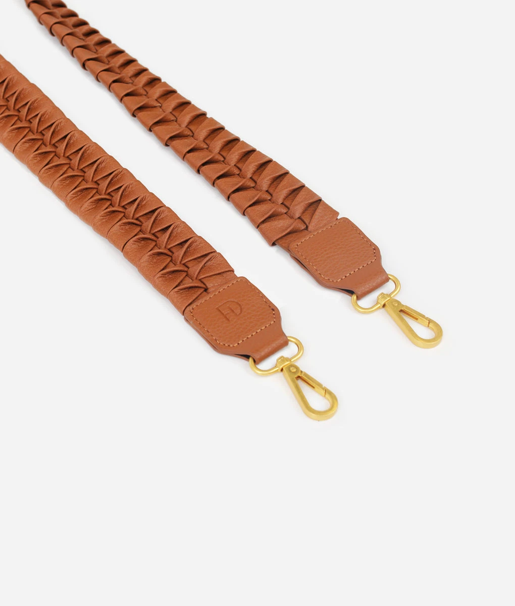 Fawn Design Fishtail Braid Bag Strap - Brown 4 Fawn Design Fishtail Braid Bag Strap - Brown - Image 2