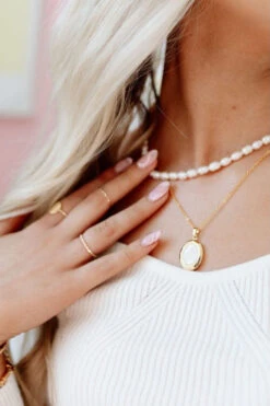 Reversible Pearlescent Locket Necklace - Gold Filled & Sterling Silver -ROOLEE FASHION SHOP FO2A7155 18b36b47 743a 4073 afea 7607c9d06b32