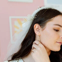 Freshwater Pearl Studs - Gold Vermeil Hypoallergenic Dainty Earrings -ROOLEE FASHION SHOP FO2A7411