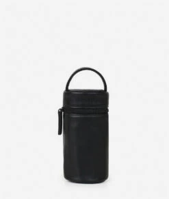 Fawn Design Insulated Bottle Bag - Matte Black Premium Faux Leather