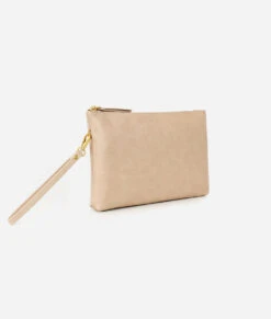 Fawn Design Changing Clutch - Beige Premium Faux Leather Wristlet -ROOLEE FASHION SHOP Fawn Clutch Beige 2