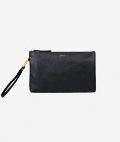 Fawn Design Changing Clutch in Black - Premium Faux Leather