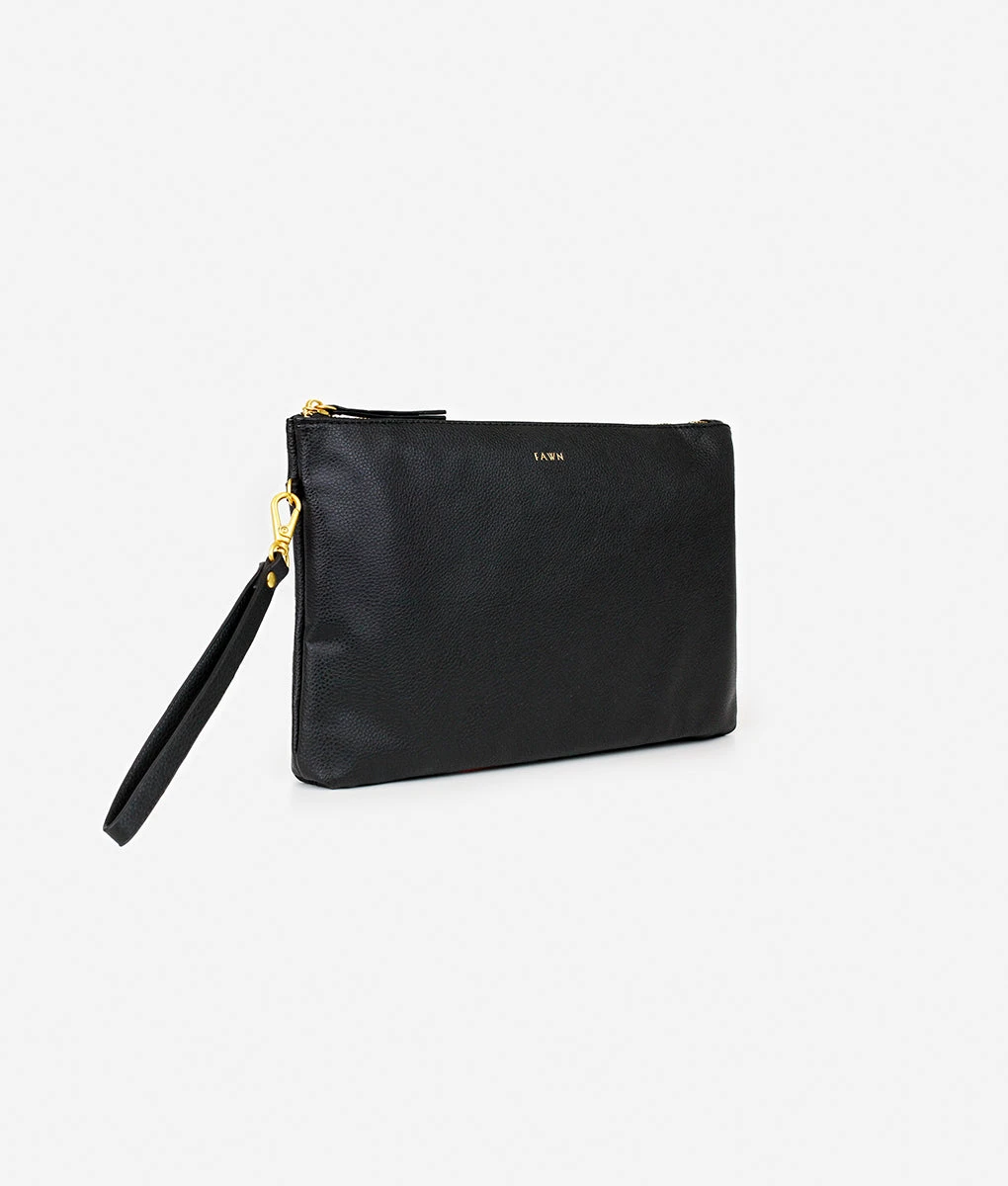 Fawn Design Changing Clutch in Black - Premium Faux Leather 4 Fawn Design Changing Clutch in Black - Premium Faux Leather - Image 2