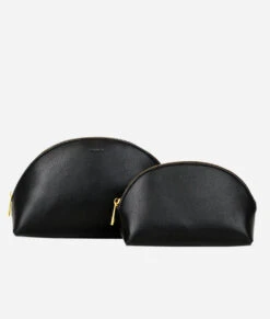 Fawn Black Travel Bundle - 3-Piece Weekender & Cosmetic Bag Set -ROOLEE FASHION SHOP Fawn CosmeticCases Black