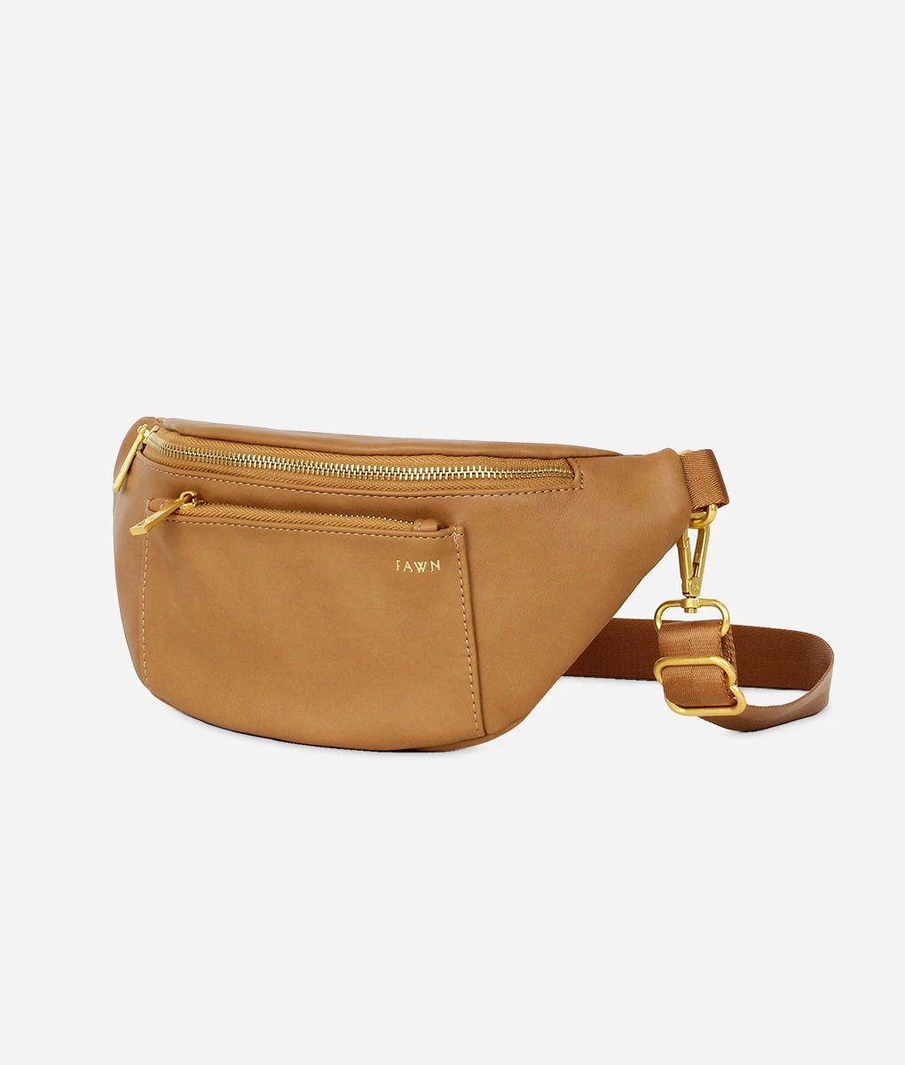 The Fawny Pack Tan - Premium Faux Leather Crossbody Waist Bag 4 The Fawny Pack Tan - Premium Faux Leather Crossbody Waist Bag - Image 2