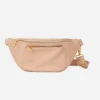 Warm Blush Faux Leather Fanny Pack - Crossbody Belt Bag for Women