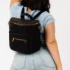 Fawn Design The Mini - Black Backpack Purse 1 Fawn Design The Mini - Black Backpack Purse -ROOLEE FASHION SHOP Fawn Mini Black 5