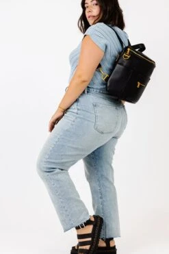 Fawn Design The Mini - Black Backpack Purse -ROOLEE FASHION SHOP Fawn Mini Black 6