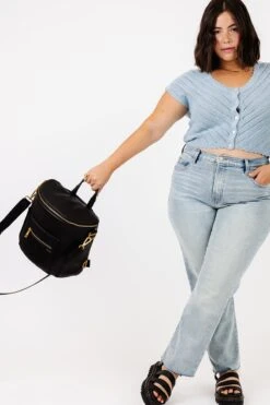 Fawn Design The Mini - Black Backpack Purse -ROOLEE FASHION SHOP Fawn Mini Black 8