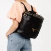Fawn Design The Original Diaper Bag - Premium Black Faux Leather -ROOLEE FASHION SHOP Fawn Original Black 5