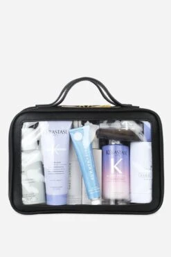 Fawn Large Toiletry Case - Black Matte Faux Leather Travel Organizer 12 Fawn Large Toiletry Case - Black Matte Faux Leather Travel Organizer -ROOLEE FASHION SHOP Fawn ToiletryCase Large Black 5