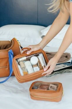 Fawn Large Toiletry Case - Brown 15 Fawn Large Toiletry Case - Brown -ROOLEE FASHION SHOP Fawn ToiletryCase Large Brown 7