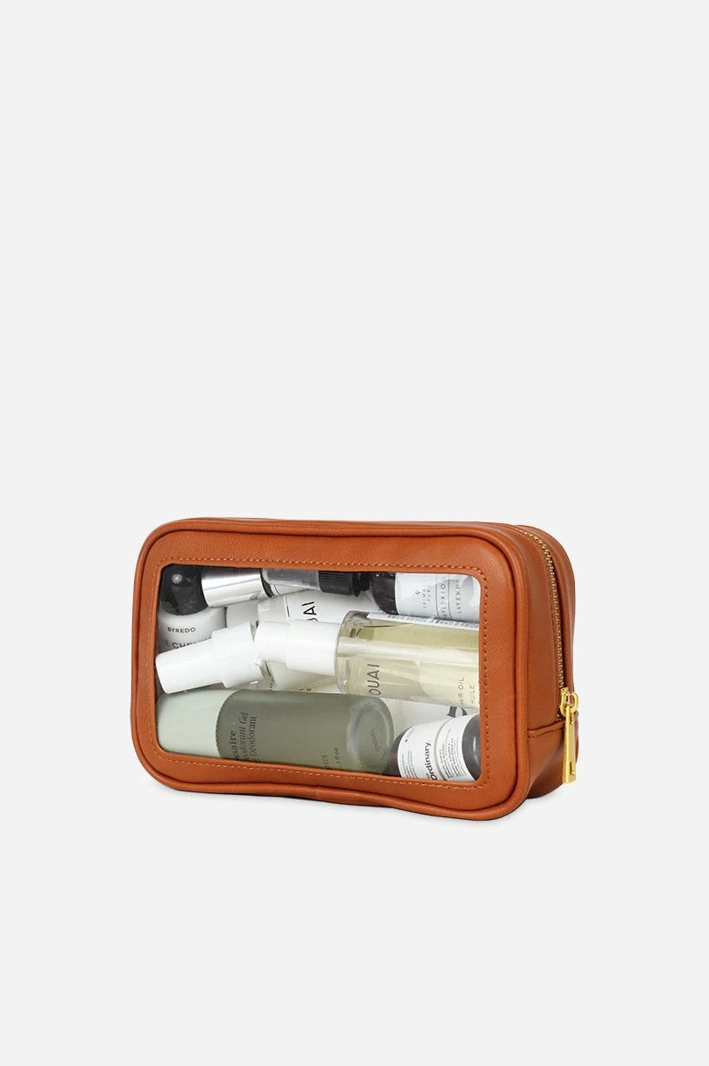Fawn Small Toiletry Case in Brown 6 Fawn Small Toiletry Case in Brown - Image 4