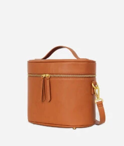 Fawn Train Case in Matte Brown - Premium Travel Toiletry Bag 13 Fawn Train Case in Matte Brown - Premium Travel Toiletry Bag -ROOLEE FASHION SHOP Fawn TrainCase Brown 2