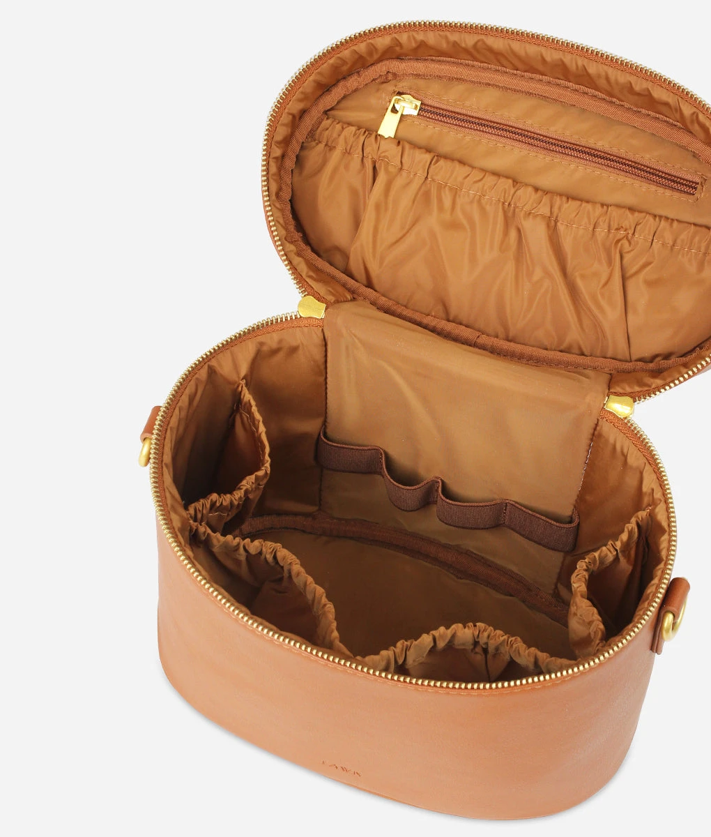 Fawn Train Case in Matte Brown - Premium Travel Toiletry Bag 8 Fawn Train Case in Matte Brown - Premium Travel Toiletry Bag - Image 6