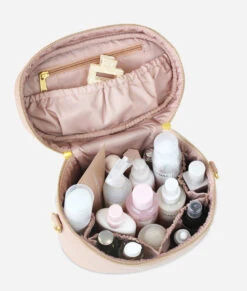 Fawn Design Train Case in Warm Blush - Premium Travel Cosmetic Bag -ROOLEE FASHION SHOP Fawn TrainCase WarmBlush 4