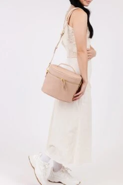 Fawn Design Train Case in Warm Blush - Premium Travel Cosmetic Bag -ROOLEE FASHION SHOP Fawn TrainCase WarmBlush 7