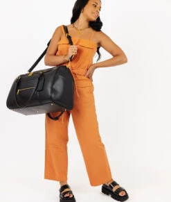 Fawn Black Travel Bundle - 3-Piece Weekender & Cosmetic Bag Set -ROOLEE FASHION SHOP Fawn Weekender Black 8 e31aa8f0 7c95 4fe8 a8e2 156431ba7278