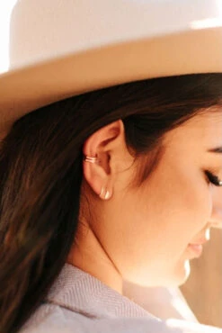 Double Twist Hoop Earrings in Sterling Silver & Gold Vermeil -ROOLEE FASHION SHOP IMG 1019 b585f4d3 a7e4 4d50 bfa5 d7c1fde631da