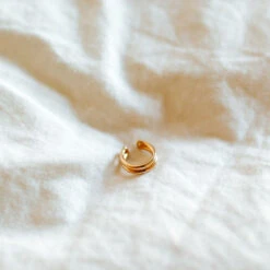 Gold Filled Double Band Ear Cuff - Adjustable No-Piercing Jewelry 7 Gold Filled Double Band Ear Cuff - Adjustable No-Piercing Jewelry -ROOLEE FASHION SHOP IMG 1052