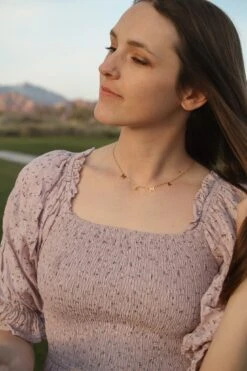 18K Gold Plated 'MAMA' Necklace - Hypoallergenic Adjustable Jewelry -ROOLEE FASHION SHOP IMG 1111