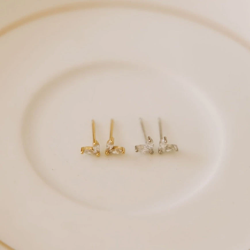 Quinn Dainty Hypoallergenic Stud Earrings for Sensitive Ears 4 Quinn Dainty Hypoallergenic Stud Earrings for Sensitive Ears - Image 2