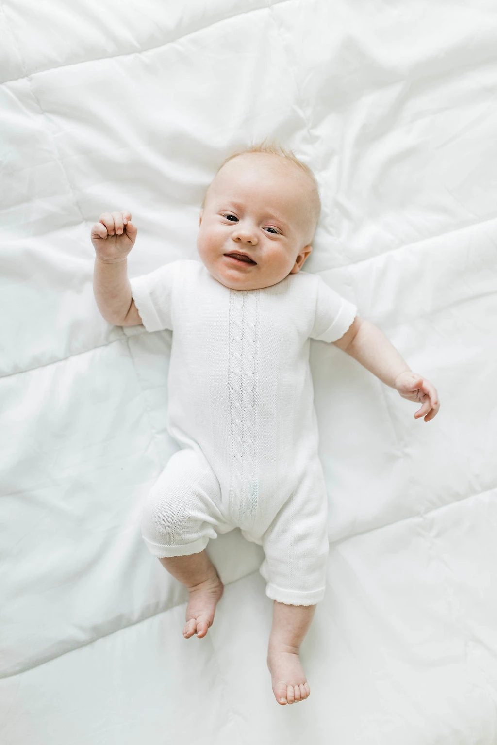 Amsterdam Cotton Knit Baby Romper with Scalloped Trim 5 Amsterdam Cotton Knit Baby Romper with Scalloped Trim - Image 3