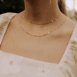 Nora 18k Gold Filled Dainty Chain Necklace 13 Nora 18k Gold Filled Dainty Chain Necklace -ROOLEE FASHION SHOP IMG 2328