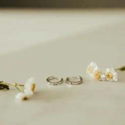 Sydney Hammered Hoop Earrings - Hypoallergenic Gold & Silver 21 Sydney Hammered Hoop Earrings - Hypoallergenic Gold & Silver -ROOLEE FASHION SHOP IMG 3112 2