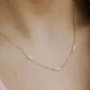 Genuine Freshwater Pearl Necklace in Hypoallergenic Gold Vermeil - Laguna