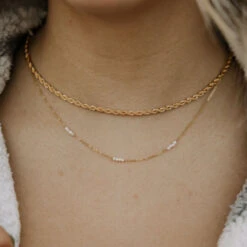 Naomi Gold Filled Rope Necklace - 18k Tarnish Resistant Layering Chain 13 Naomi Gold Filled Rope Necklace - 18k Tarnish Resistant Layering Chain -ROOLEE FASHION SHOP IMG 4041