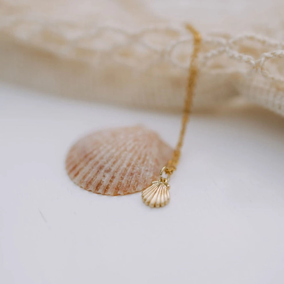 14k Gold Filled Sea Shell Necklace - Tarnish Resistant Beach Jewelry 5 14k Gold Filled Sea Shell Necklace - Tarnish Resistant Beach Jewelry - Image 3