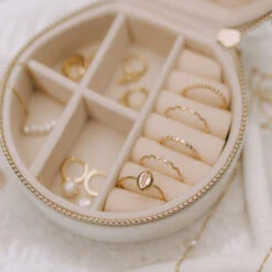 18k Gold Fill Maui Cowrie Shell Ring - Beach-Inspired Statement Jewelry -ROOLEE FASHION SHOP IMG 7538