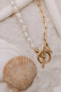 Gold Coast Pearl & Paperclip Link Necklace -ROOLEE FASHION SHOP IMG 7570 ef7a39b4 8a5c 41e6 b958 5af55ab35f0b