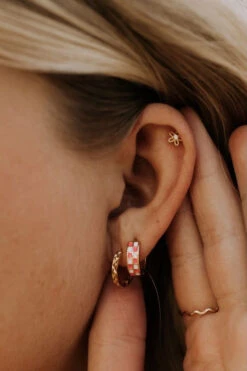 Gold Vermeil Dainty Flower Mini Stud Earrings for Sensitive Ears -ROOLEE FASHION SHOP IMG 9315 50275822 8b06 4e3c aeeb b7a8921334c3