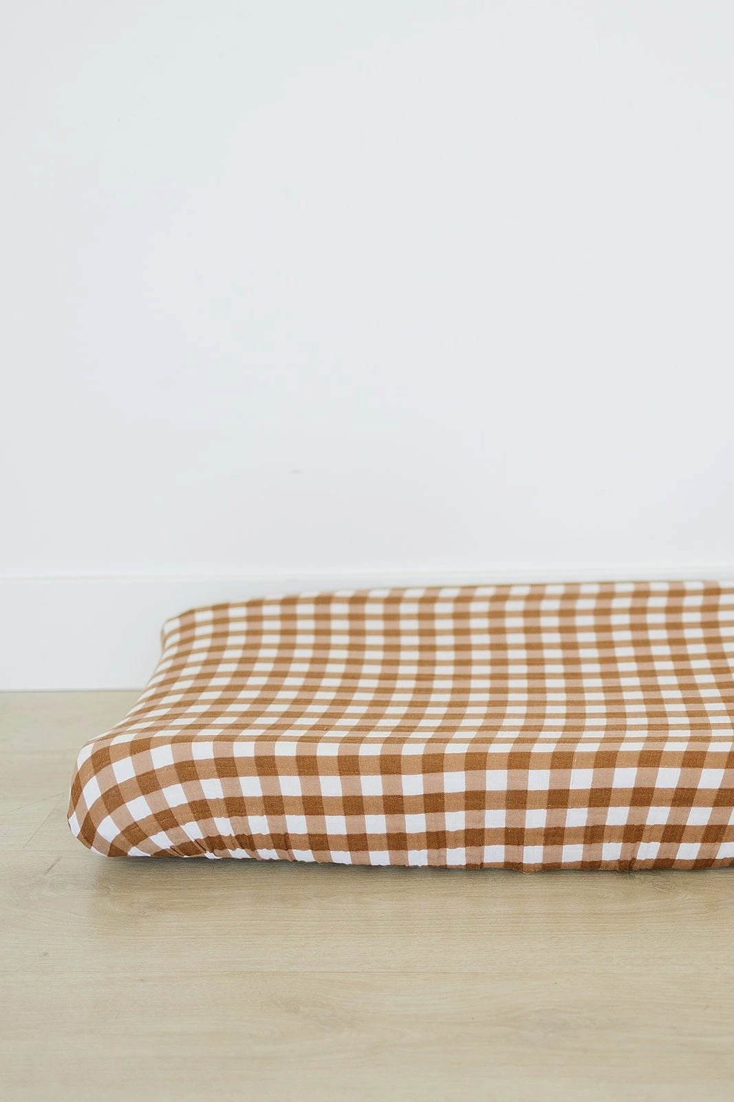 Gingham Muslin Changing Pad Cover - Soft 100% Cotton Nursery Essential 4 Gingham Muslin Changing Pad Cover - Soft 100% Cotton Nursery Essential - Image 2