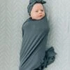 Soft Bamboo Charcoal Baby Head Wrap - Adjustable Newborn to Toddler Size -ROOLEE FASHION SHOP MEbie41 websize 1024x1024 4422f008 cf81 48c1 b16c 738607942e53