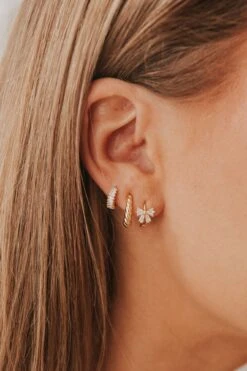 Dainty Diamond Hoop Earrings | Hypoallergenic Sterling Silver & 14k Gold Vermeil -ROOLEE FASHION SHOP Mauve 120 c88485cb b7e9 4ea3 a575 fee46834896a