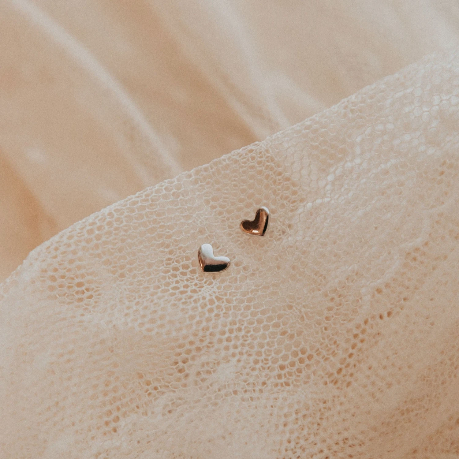 Hypoallergenic Mini Heart Stud Earrings in Gold & Sterling Silver 9 Hypoallergenic Mini Heart Stud Earrings in Gold & Sterling Silver - Image 7
