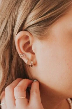 Dainty Bow Stud Earrings | Hypoallergenic Gold & Silver Jewelry