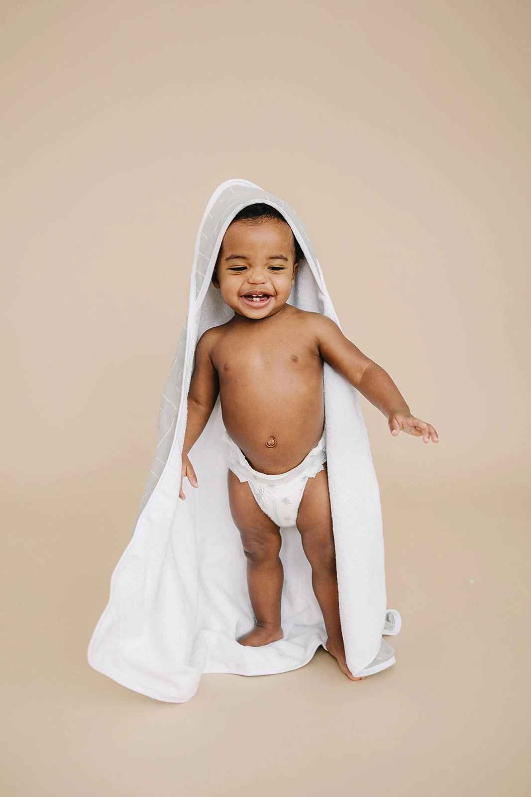 Desert Sage Muslin Hooded Baby Towel - Ultra Soft 100% Cotton 5 Desert Sage Muslin Hooded Baby Towel - Ultra Soft 100% Cotton - Image 3