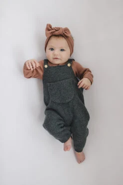 Organic Cotton Ribbed Long Sleeve Baby Bodysuit - Dusty Rose -ROOLEE FASHION SHOP NEP 2439 websize a59b4724 9f15 431c 81f9 a462f8101998