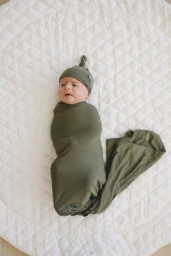 Mebie Baby Olive Bamboo Swaddle Set with Matching Hat or Head Wrap 11 Mebie Baby Olive Bamboo Swaddle Set with Matching Hat or Head Wrap -ROOLEE FASHION SHOP NEP 2492 websize