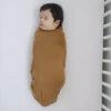 Mebie Baby Mustard Bamboo Stretch Swaddle -ROOLEE FASHION SHOP NEP 2713 websize