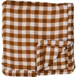 Breathable 4-Layer Gingham Muslin Quilt for Babies & Toddlers -ROOLEE FASHION SHOP NEP 2985 websize