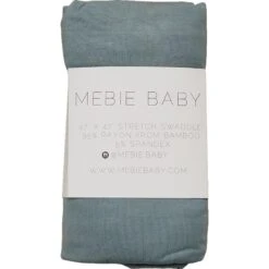 Mebie Baby Dusty Blue Bamboo Stretch Swaddle 11 Mebie Baby Dusty Blue Bamboo Stretch Swaddle -ROOLEE FASHION SHOP NEP 6593 websize