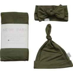 Mebie Baby Olive Bamboo Swaddle Set with Matching Hat or Head Wrap 9 Mebie Baby Olive Bamboo Swaddle Set with Matching Hat or Head Wrap -ROOLEE FASHION SHOP NEP 6611 websize 2