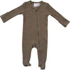 Cocoa Organic Cotton Ribbed Baby Zipper Pajamas with Foot Grips -ROOLEE FASHION SHOP NEP 8492 websize d93e730f 9468 440d 87bd 0caa8f13f3e7