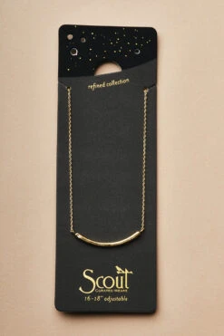 Gold Vermeil Comet Pendant Necklace - Modern Adjustable Jewelry 8 Gold Vermeil Comet Pendant Necklace - Modern Adjustable Jewelry -ROOLEE FASHION SHOP NR002 Scout