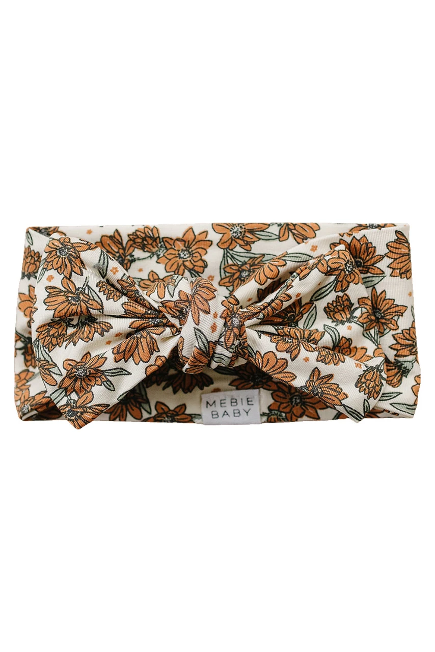 Ultra-Soft Magnolia Floral Bamboo Head Wrap for Infants and Toddlers 3 Ultra-Soft Magnolia Floral Bamboo Head Wrap for Infants and Toddlers